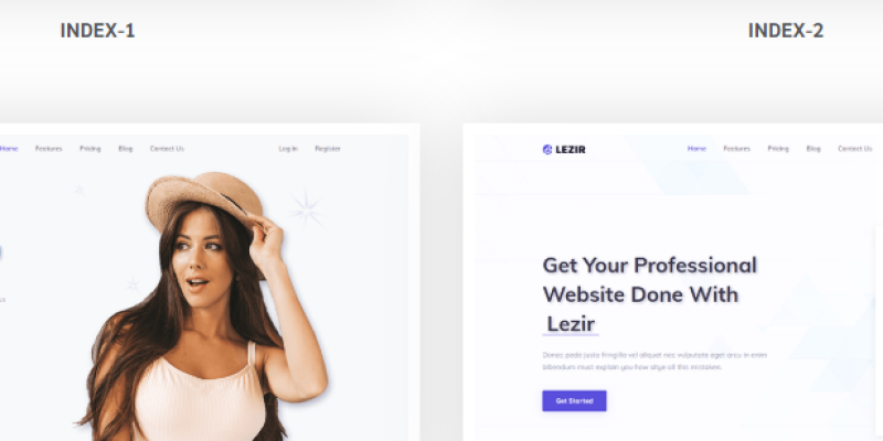 Lezir – Vuejs Landing Page Template
