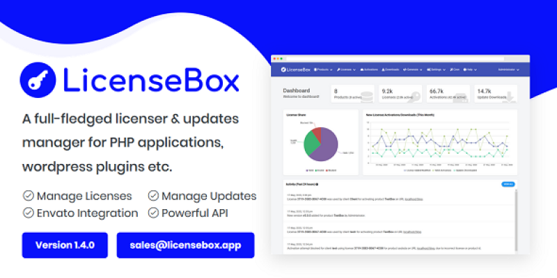 LicenseBox – PHP Licenser and Updates Manager
