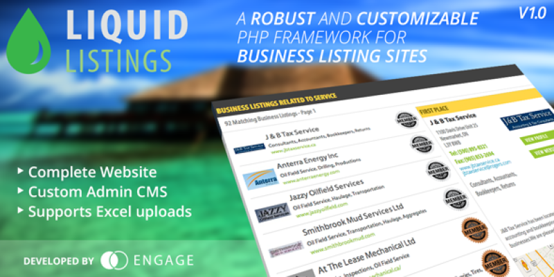 Liquid Listings PHP Business Directory
