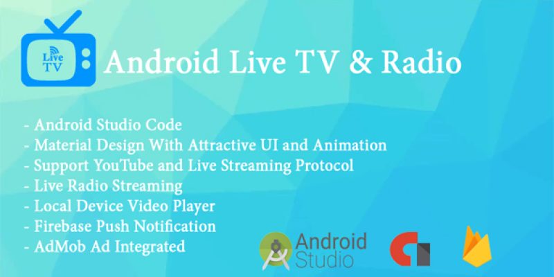 Live TV App With Radio Streaming and Local Video Player