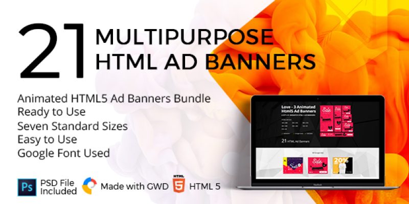 Love – 3 Animated HTML5 Ad Banners