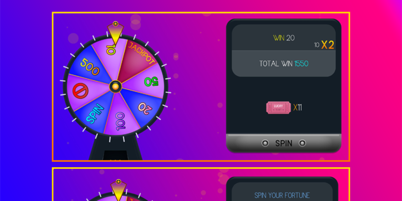 Lucky Wheel HTML5 Game (Construct 3)