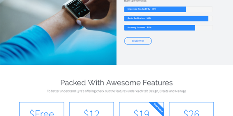 Lyra – SaaS App Landing Page Joomla Template