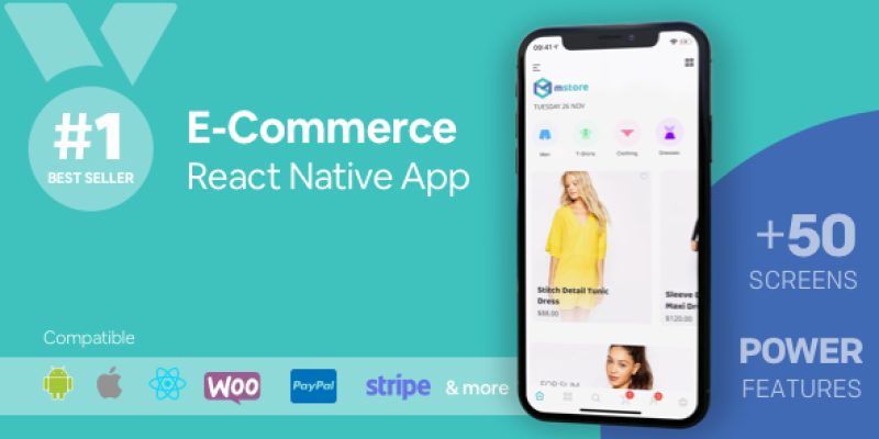 MStore Pro – Complete React Native template for e-commerce