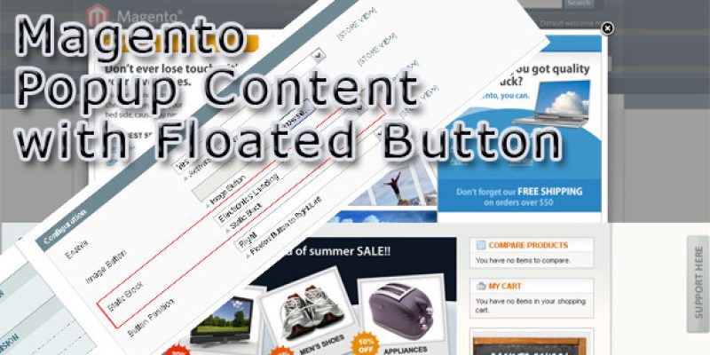 Magento Popup Content with Floated Button