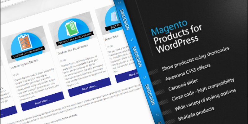 Magento Products for WordPress