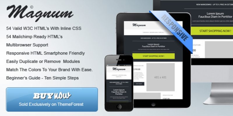 Magnum – Responsive HTML Email Templates