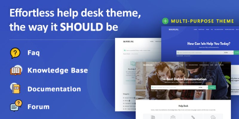 Manual – Multi-Purpose Online Documentation, Knowledge Base & Creative WordPress Theme