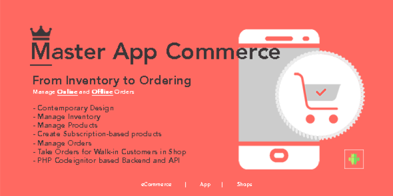 Master eCommerce App – Android app with admin panel