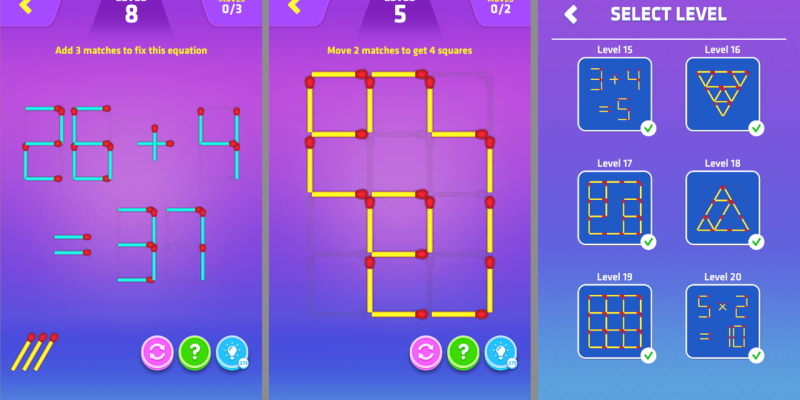 Matchstick: Matches Puzzle Unity (Android, iOS ..)