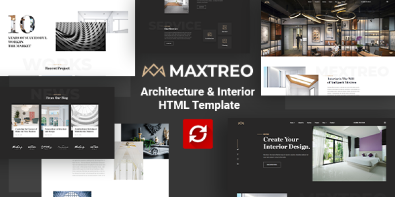 Maxtreo – Architecture and Interior HTML5 Template