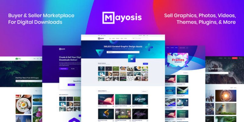 Mayosis – Digital Marketplace WordPress Theme