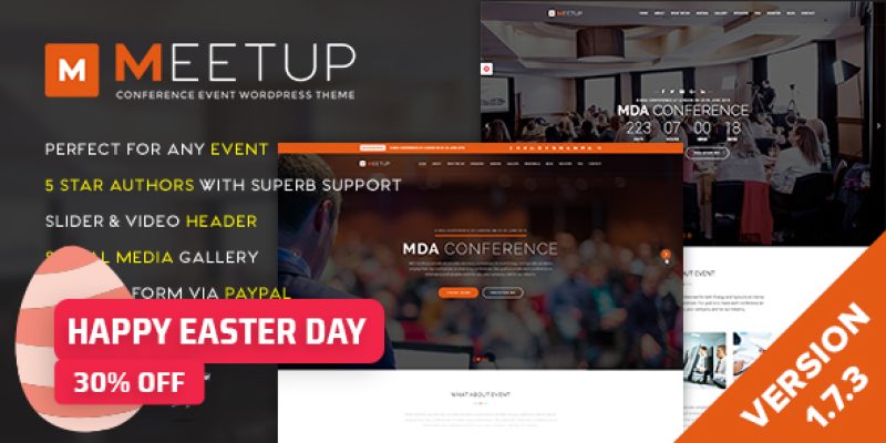 Meetup – Conference Event WordPress Theme