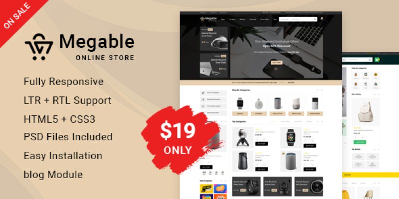 Megable Multipurpose – Responsive Opencart 3.0 Theme