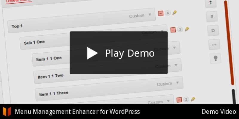 Menu Management Enhancer for WordPress
