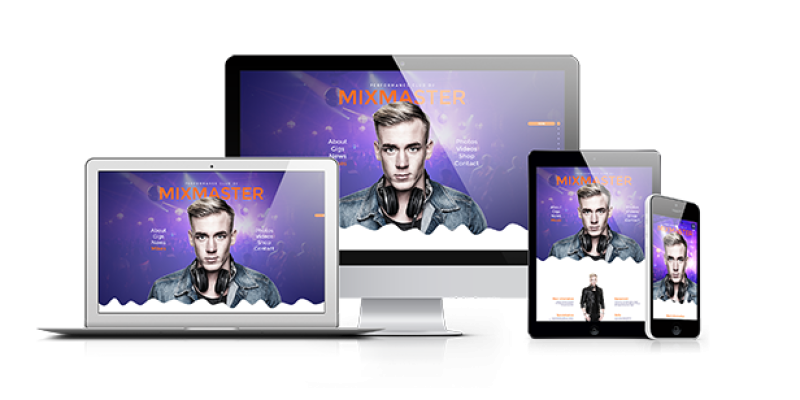 MixMaster – DJ / Producer Website Muse Template