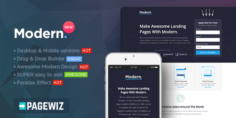 Modern – Multipurpose Pagewiz Template