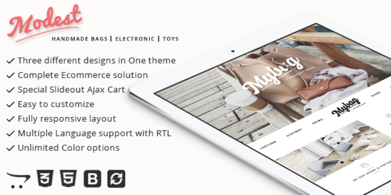 Modest – Multipurpose and Responsive Opencart Theme