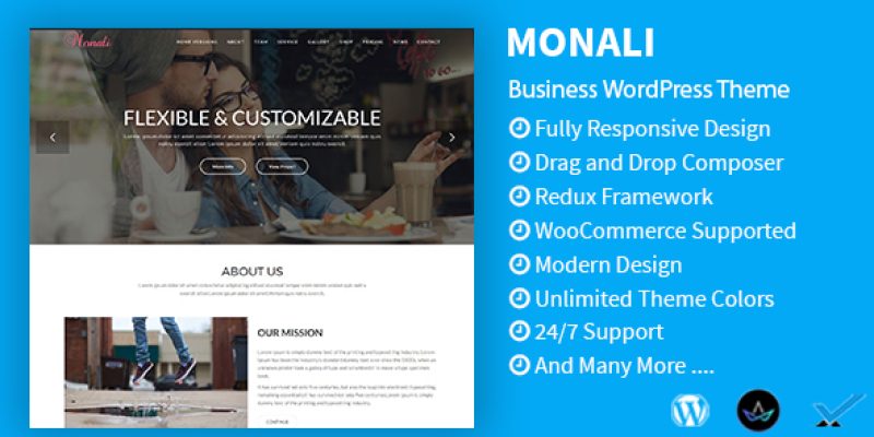 Monali – Business, Agency, Corporate WordPress Theme