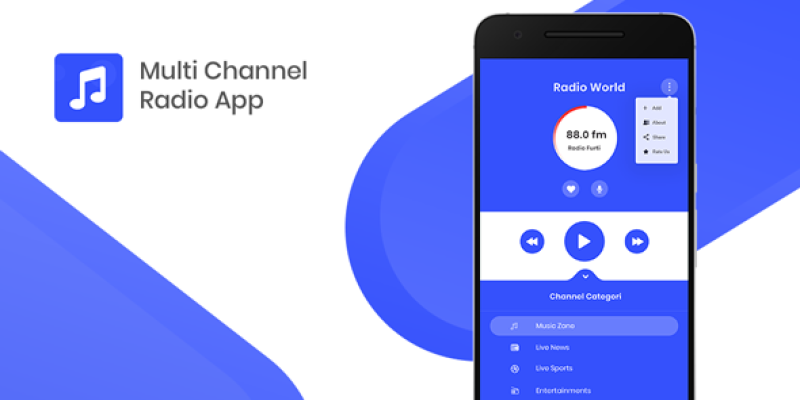 Multi Channel Streaming Radio with Dynamic Backend