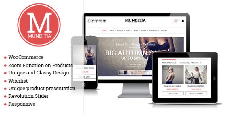 Munditia – Responsive Ecommerce WordPress Theme