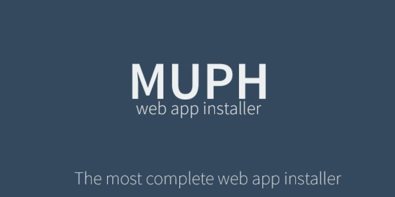 Muph – The Complete Web App Installer & Wizard