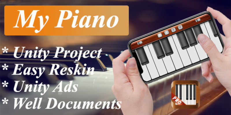 My Piano – Unity Complete Project With Unity Ads