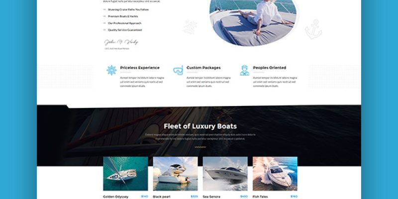 Nevica –  Luxury Boats Rental HTML