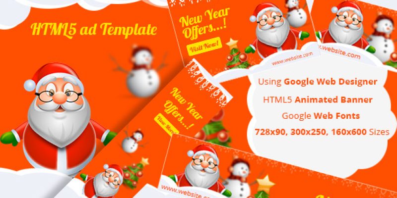 NewYear – HTML5 ad template