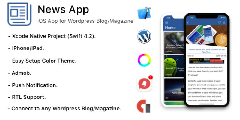News App – iOS App for WordPress Blog/Magazine