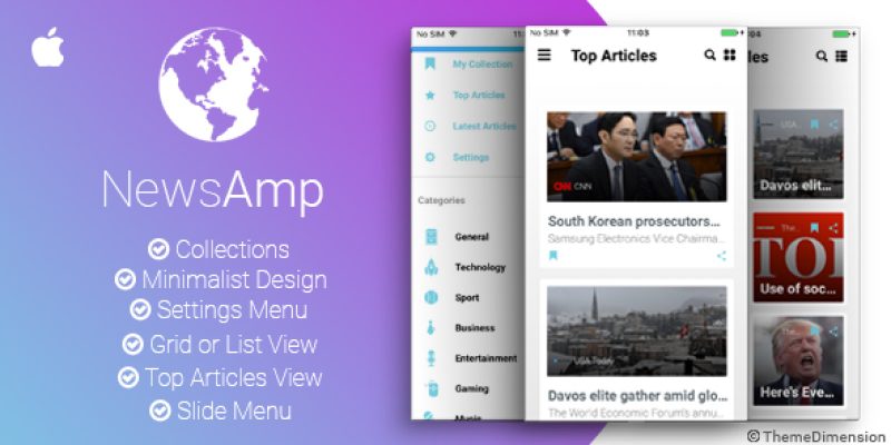 NewsAmp – Swift News Application