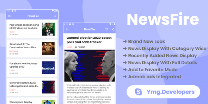 NewsFire – News App with Admin Panel
