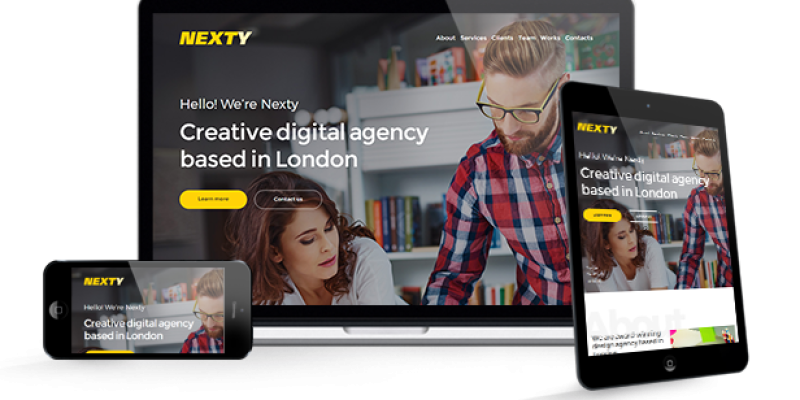 Nexty – Creative Multipurpose Portfolio / Agency Responsive Muse Template