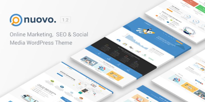 Nuovo – Social Media, Digital Marketing Agency, SEO WordPress Theme