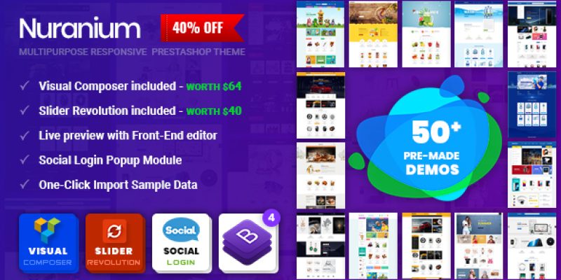 Nuranium | Multi-Purpose Prestashop 1.7 Theme