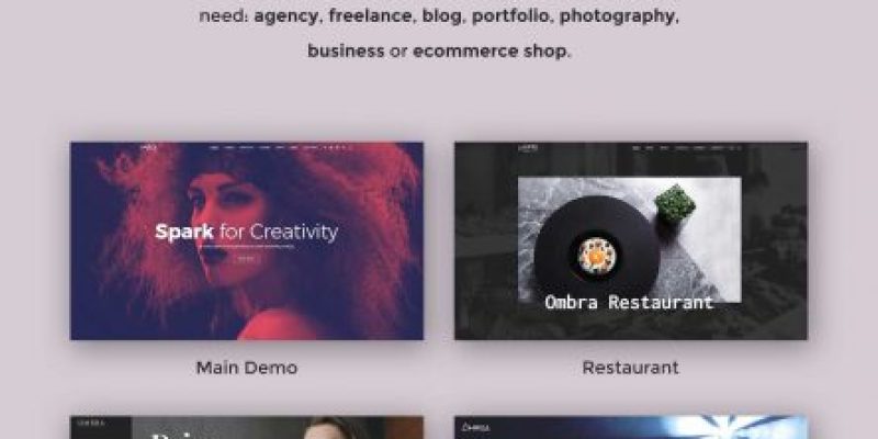 Ombra – A Versatile Multiconcept WordPress Theme