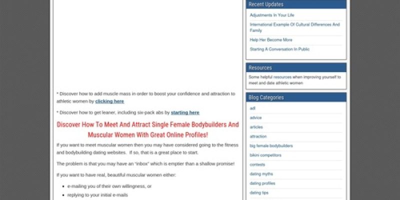 Online Dating Profiles To Help You Meet Female Bodybuilders – Date Female Bodybuilders, Fitness Models, And Other Muscular Women