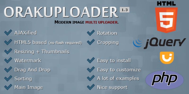 OrakUploader – Modern Image Multi Uploader