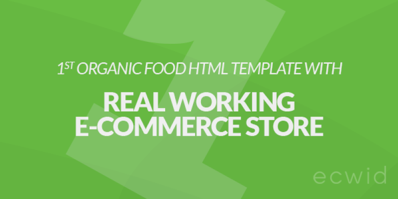 Organic Food – Kitchen, Farm, Corporate, Landing Page & E-commerce HTML Template