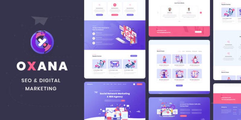 Oxana – SEO & Digital Marketing HTML Template
