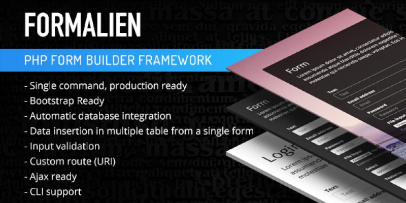 PHP Form Builder Framework