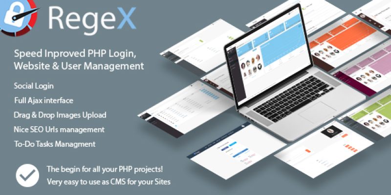 PHP Login, Website & User Management with Social Login and Speed Inproved