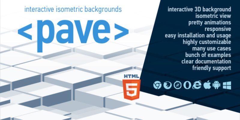 Pave – Interactive Isometric Backgrounds