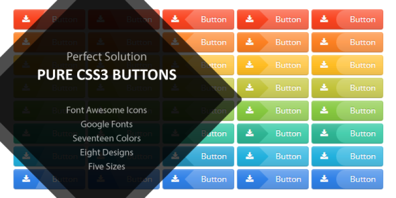 Perfect Solution Pure CSS3 Buttons