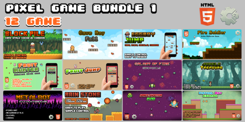 Pixel Game Bundle 1 (12 GAME)