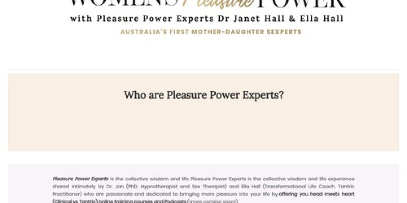– Pleasure Power Experts  Pleasure Power Experts