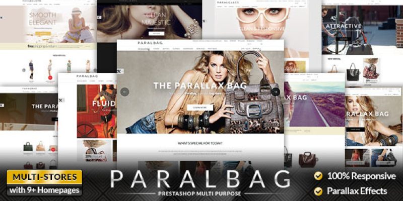 Premium Responsive Parallax Fashion & Bags Store PrestaShop Themes