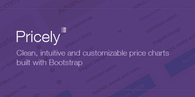 Pricely – Bootstrap Powered Price Charts