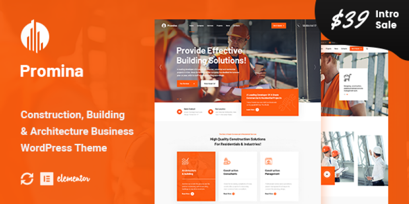 Promina – Construction And Building WordPress Theme