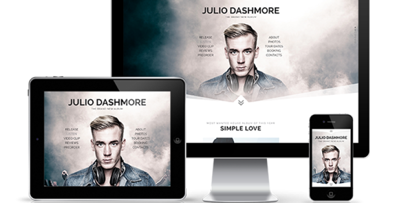 Promus – Music Album Release / DJ / Band / Musician Onepage Muse Template